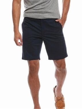 Theory Men's Flat-Front Shorts in Navy